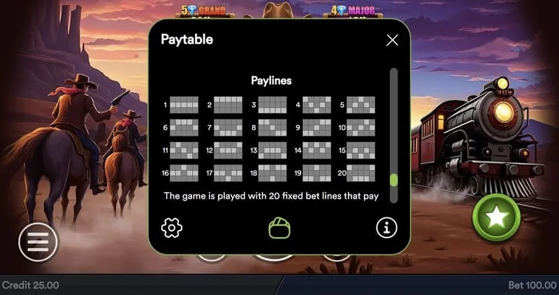 Gold Train Heist - Polno polje kovancev in fiksni Jackpot